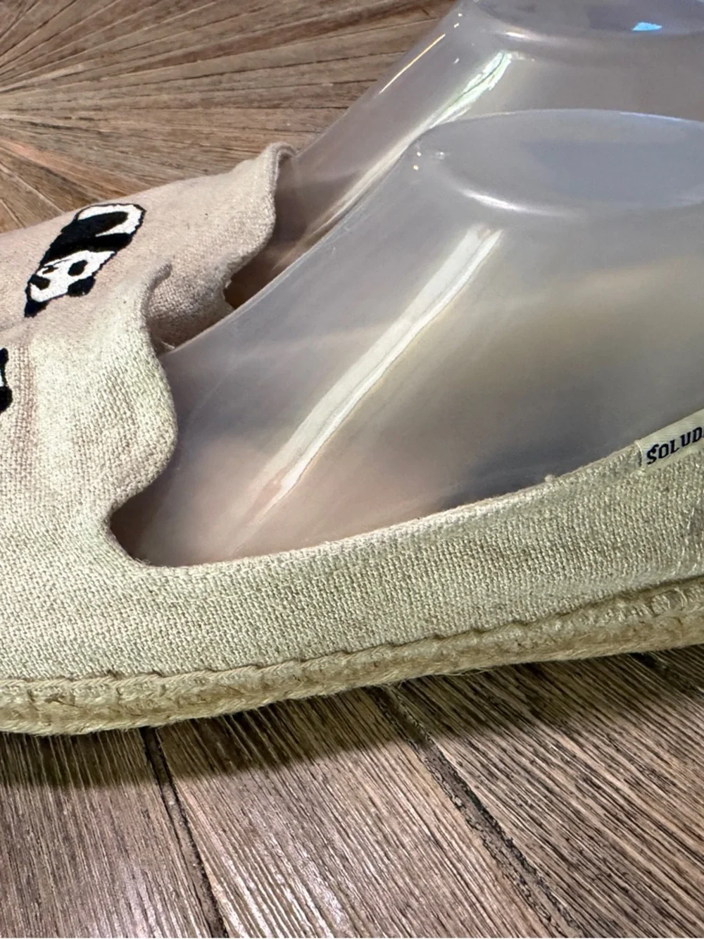 Soludos Espadrilles Jason Polan Panda Canvas Slip On Shoes Womens shoes size 10